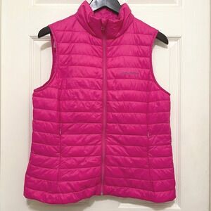 Vineyard Vines Quilted Puffer Vest Hot Pink Lightweight Layering Preppy Medium